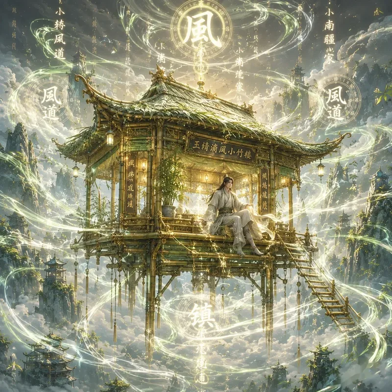 玉清滴风小竹楼